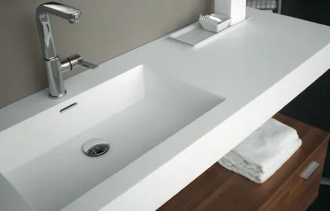 Столешница с раковиной-чашей из искусственного камня
