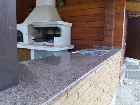 Столешница для зоны барбекю на даче