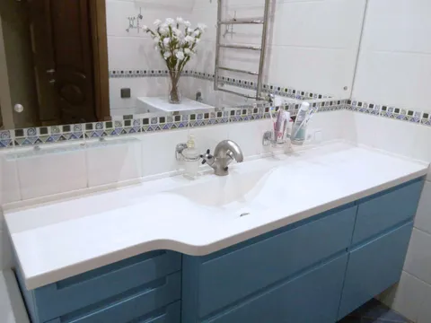 Столешница-раковина в ванную комнату