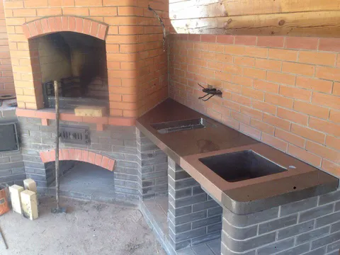 Столешницы для дачи и барбекю из искусственного камня